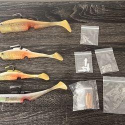 Might Bite Trophy Collection Kit - Large Lures for Big Fish! 5.5"