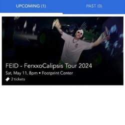 FEID tickets! ($60 each) *only require $20 deposit to send tickets first*