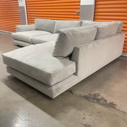 West Elm 113” Haven 2-PC Sectional Sofa Couch | FREE DELIVERY | NYC 🚛
