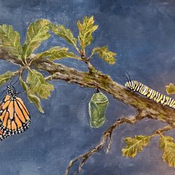 A Study in Metamorphosis Acrylic Painting 