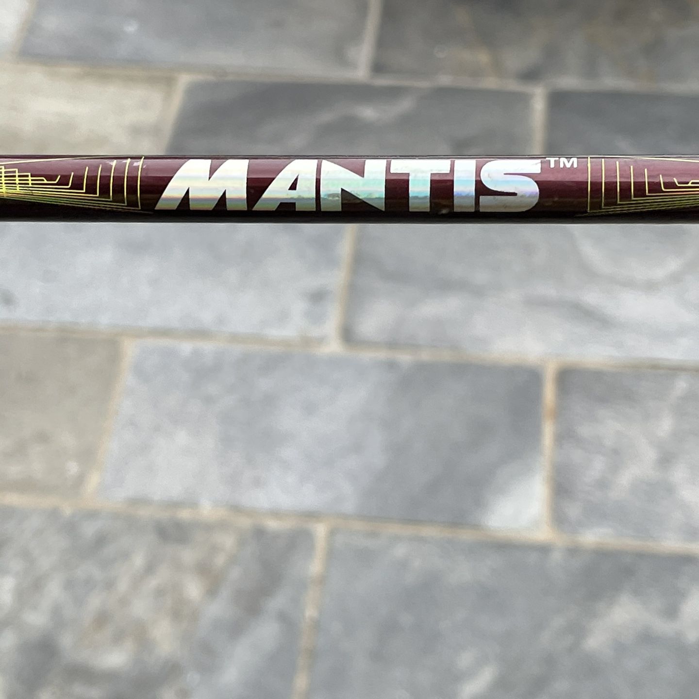 Preowned Vintage Shakespeare Mantis 6'0" Medium MNSC602M fishing rod mauve/black $30.00
