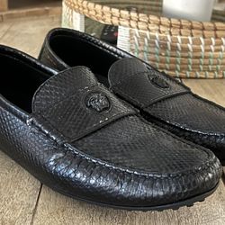 Versace Men’s Black Driving Loafers 