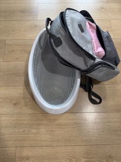 Diaper bag and baby bath sitter