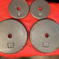 50 lbs of Steel Weight Plates 