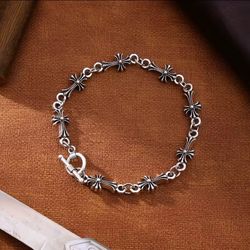 Silver stainless steel bracelet