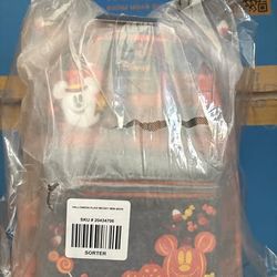 Loungefly Disney Halloween Candy Pumpkins Plaid Mickey Mouse Ears Mini