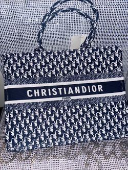 Dior New Large Book Tote Monogram Blue