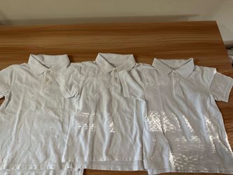 White Kids Polo Shirts – Set of 3
