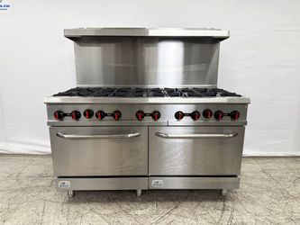 NSF Commercial 10 Burner Double Oven Gas Range CD-R10