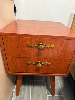 Bedside Table with Drawers