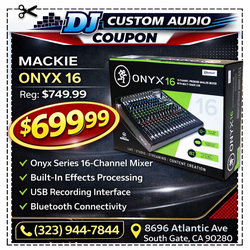 Mackie Onyx 16 Channel Mixer FX Effects Bluetooth MP3 USB Recording Interface DJ Live Studio Onyx16 🚨 Payment Options Available 🚨 No Credit Needed ?