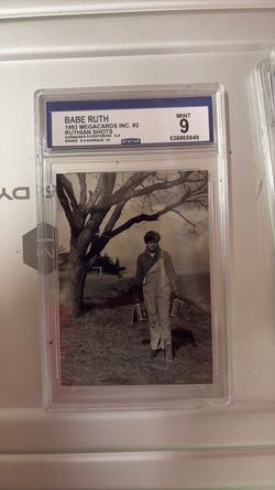 Babe Ruth 1993 Megacards Ruthian Shots #2 CCG Mint 9
