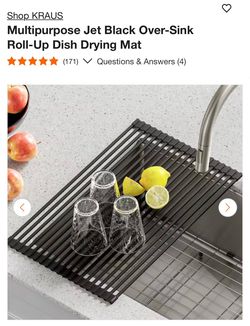 Kraus  Over-Sink Roll-Up Dish Drying Mat