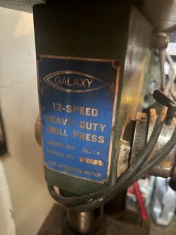 Heavy duty drill press 12 speed galaxy