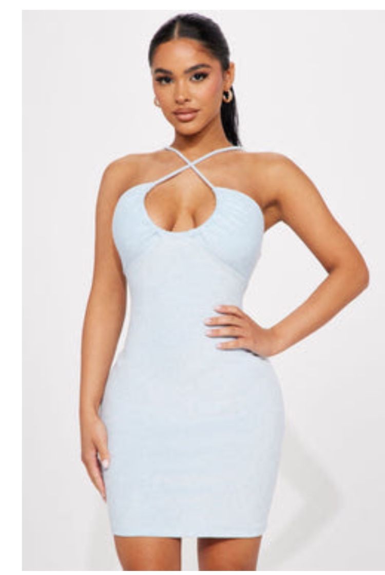 Baby Blue Towel Dress
