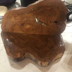 Cherry Burl Table Clock