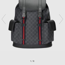 Gucci GG Black Backpack 