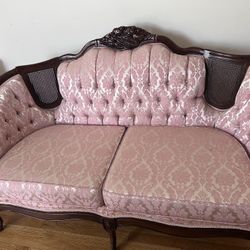 Antique Pink Throne and  Sofa  chair