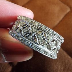 Real 14K Gold Diamonds Ring