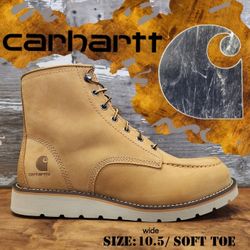 New CARHARTT 6"  Moc Soft Toe Wedge Work Boots Botas Size: 10.5 wide