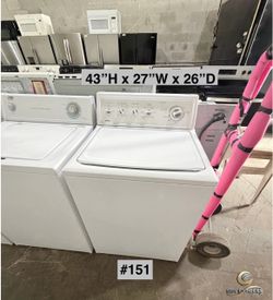 Kenmore Top Load Washing Machine White (#151)