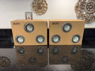 2 Boxes IKEA BLIXT 3Pk lights Nickel Recess Lights 200.954.98 NEW