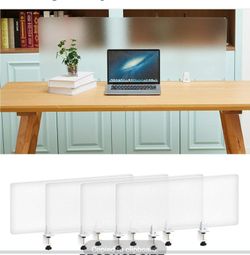 Tatuo 4 Pcs Acrylic Desk Privacy Panel 47.2''l x 15.8w'' Noise