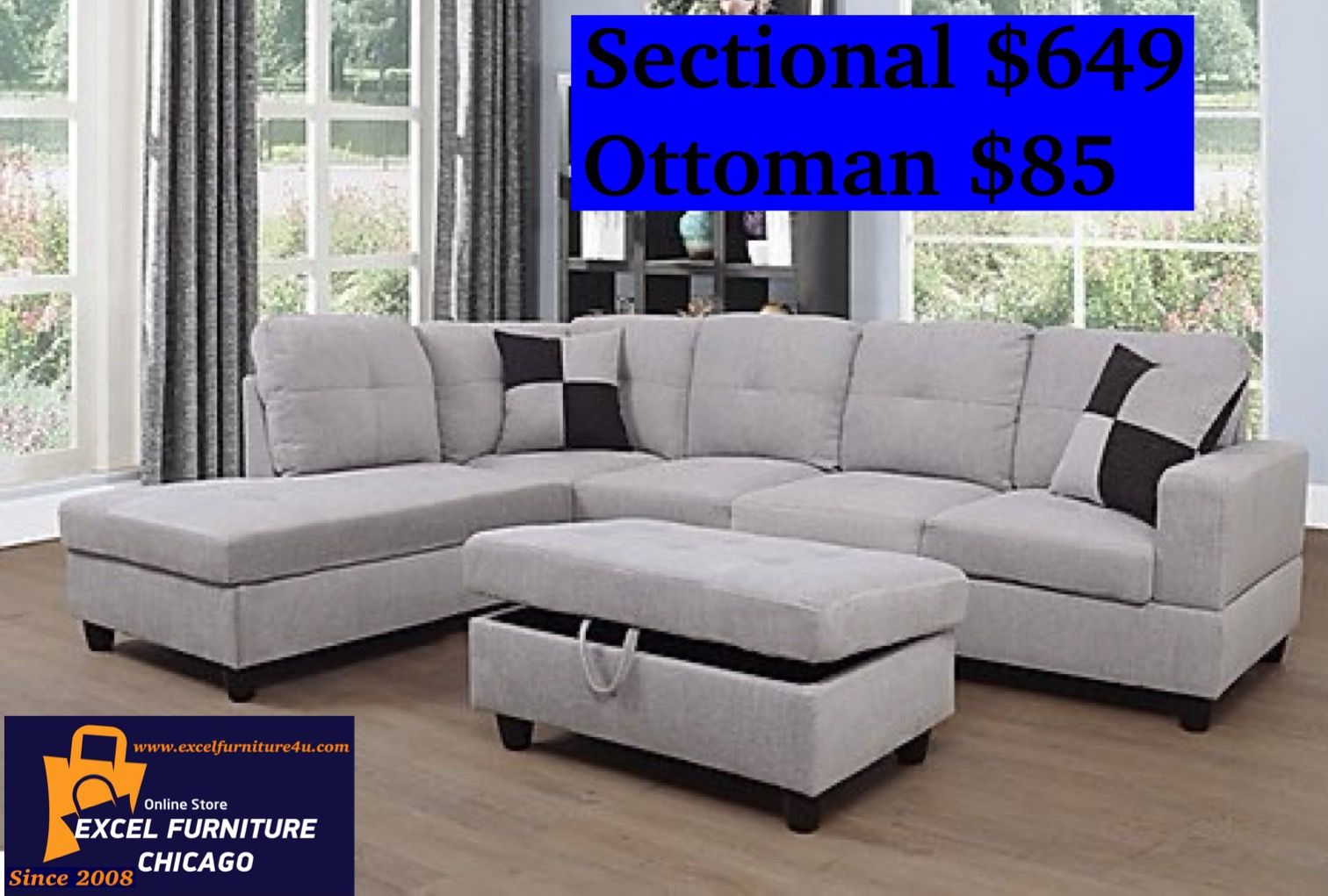 Delivery Free -Brand New Sofa, Couch, Sectional