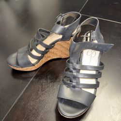 Jessica Simpson Black Wedges - Size 9