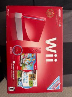 Nintendo Wii Red 25th Anniversary Bundle