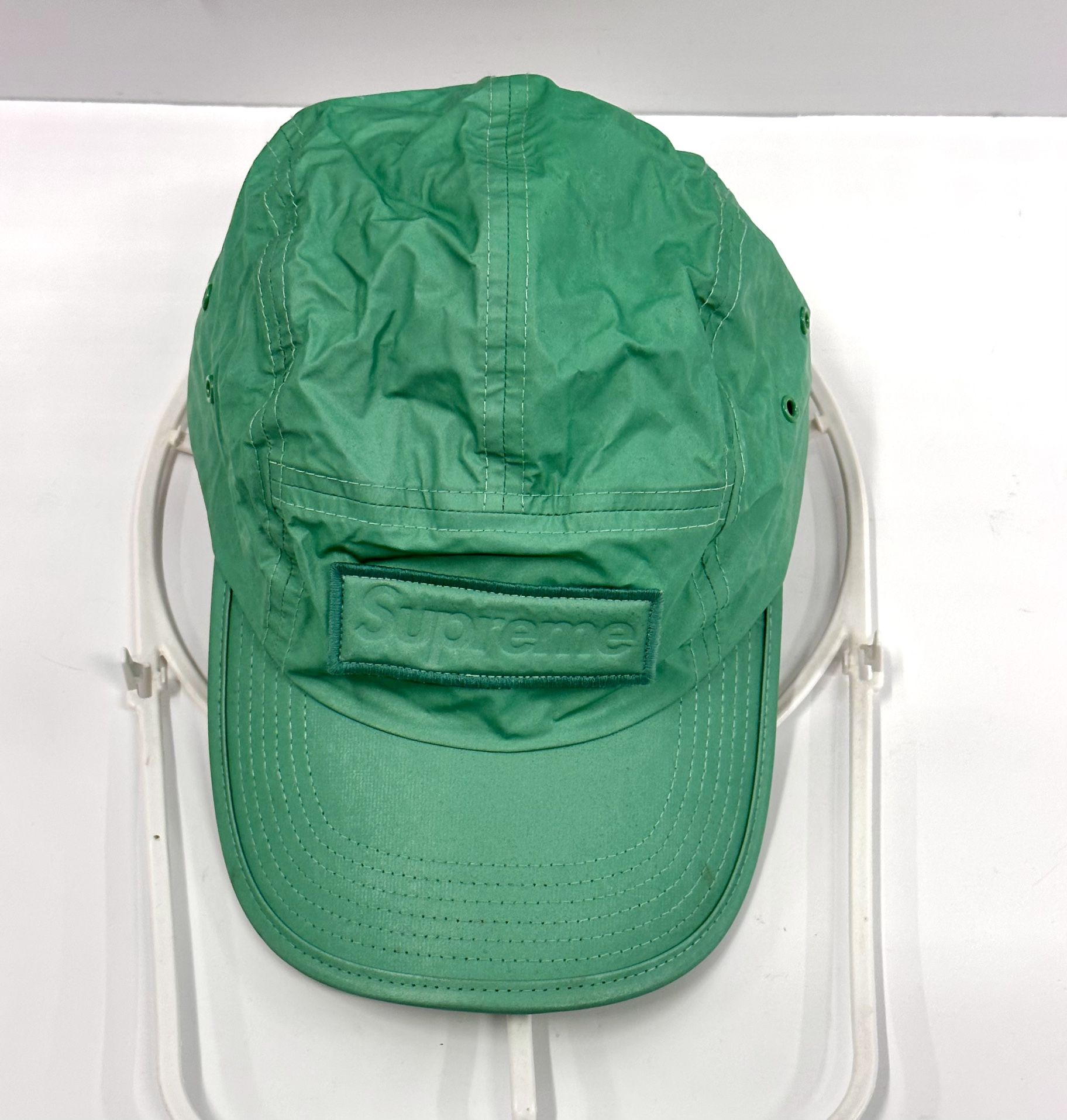 Rare Supreme Hat Green Italian Technical Fabrics By Olmetex Reflective