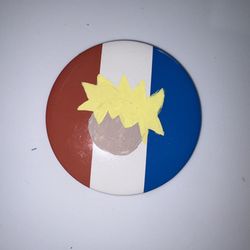 France Flag Pin with The Little Prince Head Painted On