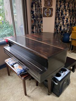 Baby grand piano