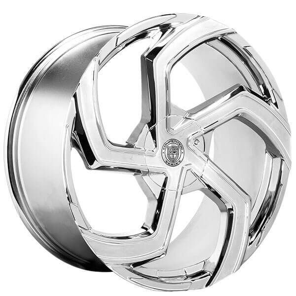 22" STAGGERED LEXANI SWIFT CHROME RIMS