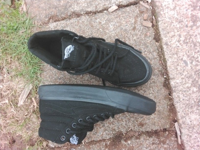 Shoes Bold Black Vans High Tops