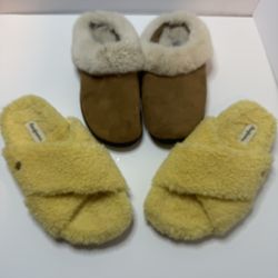Medium Size Slipper Bundle Nordstom Rack And Dearfoams Slippers Size 7-8 