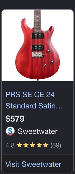 PRS SE CE 24 Standard Satin Electric Guitar