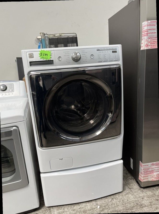 WHITE KENMORE ELITE WASHER 5.2 CUBIC FEET
