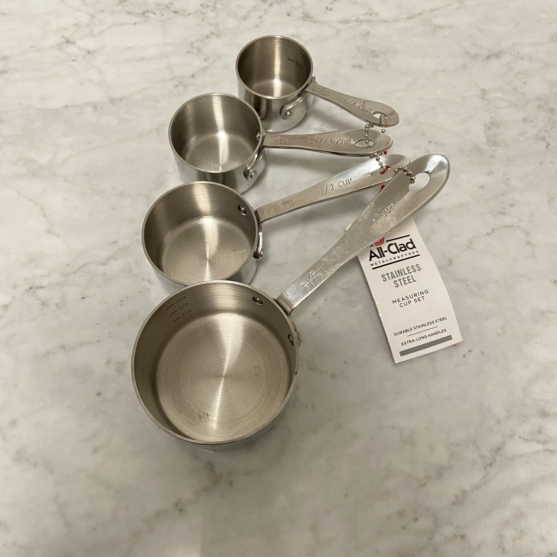 All-Clad Heavy Duty Stainless Steel Set of 4 Measuring Cups