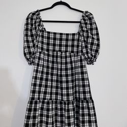 Puff Sleeve Mini Tea Party Dress 