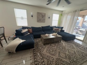 Navy Blue Sectional