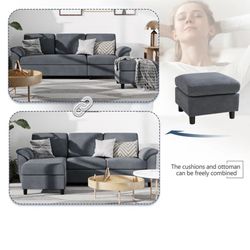 Brand *New* Couch W/ Ottoman 