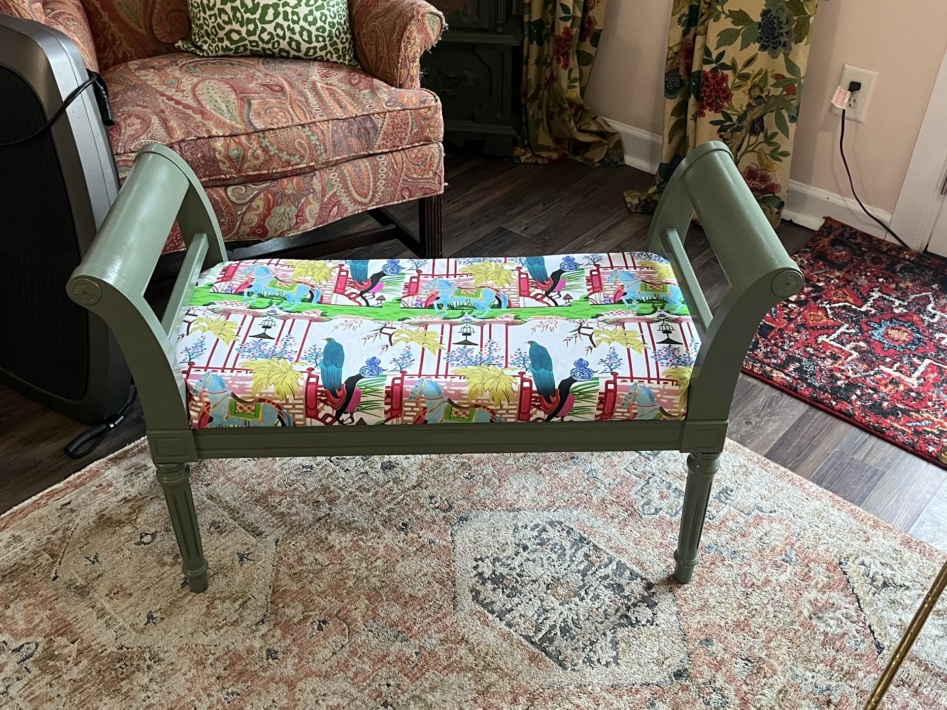 Chinoiserie Bench