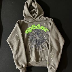 Grey Sp5der Hoodie 