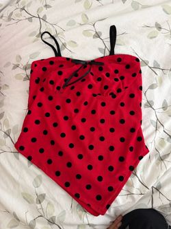 Red Polka Dot Cami Top