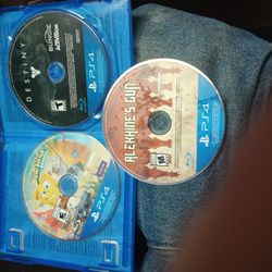 3 PlayStation 4 Games SpongeBob Destiny And Alekhine 