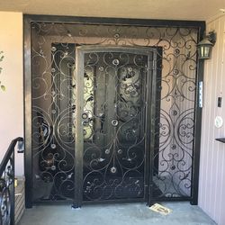 decorative iron doors