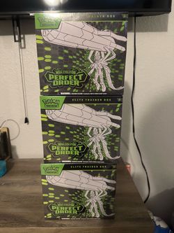 3 New Factory sealed Perfect Order Pokemon ETB