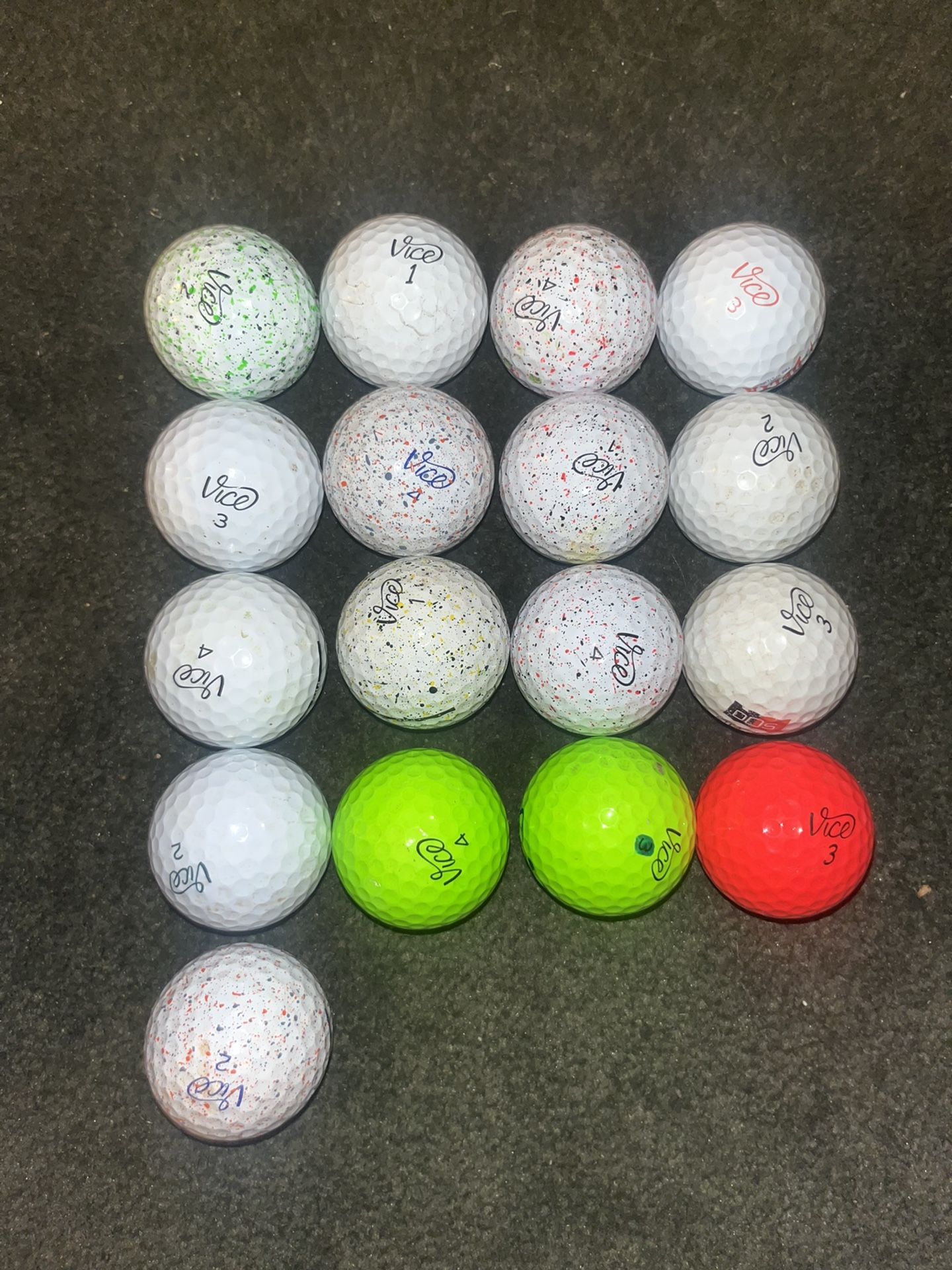 17 Vice Golf Balls