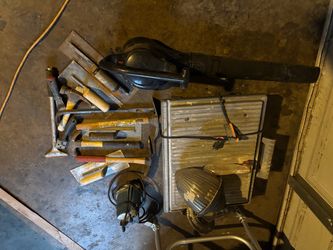 Wet saw and tools